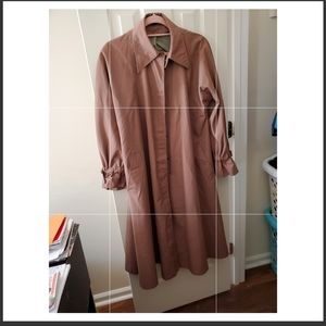 Vintage Lightweight Blush Pink Trench Coat